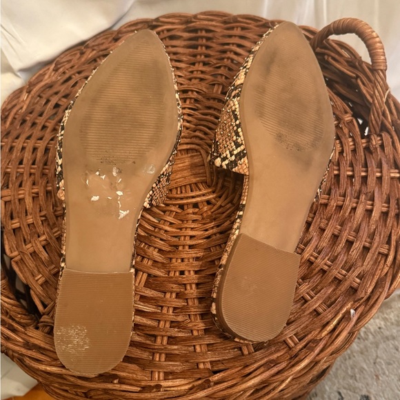 Steve Madden Brown Snake Print Mules - Picture 2 of 3